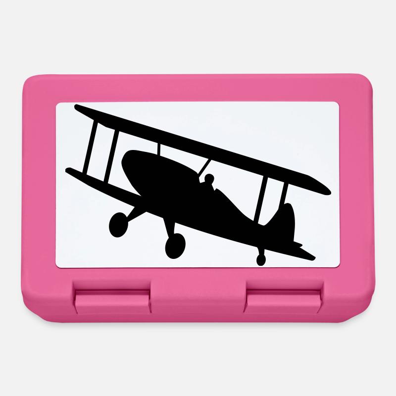 avion - Boîte à goûter - rose