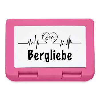 Liebe zum Berg - Brotdose - Pink - Vorne