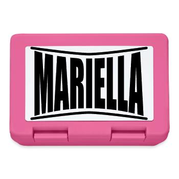 nom Mariella idée cadeau t-shirt - Boîte à goûter - rose - Devant
