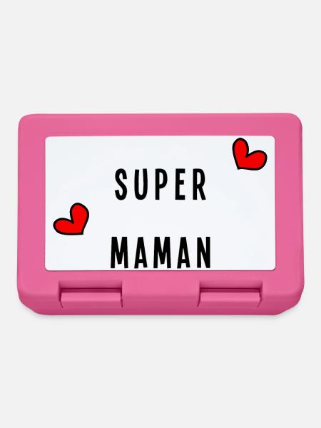 MAMAN. FÊTE DES MÈRES. BONNE FÊTE MAMAN - Boîte à goûter - rose