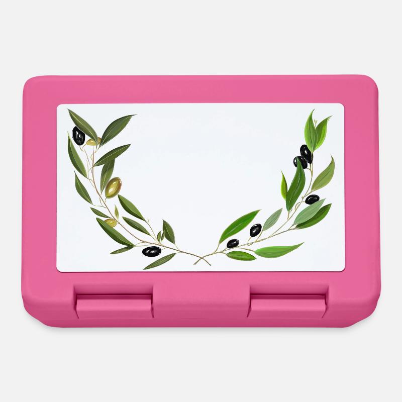Branches d'olivier Marseille handmade - Boîte à goûter - rose