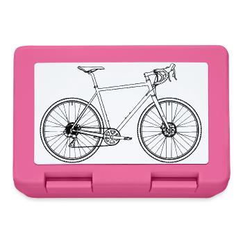 Vélo de route Minimal Art Rétro – Pure Speed - Boîte à goûter - rose - Devant
