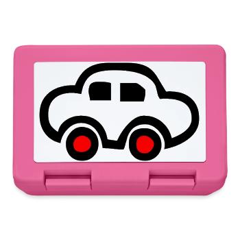 Car - Lunchbox - pink - Front
