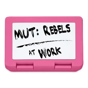 MUT Rebels schwarz - Brotdose - Pink - Vorne