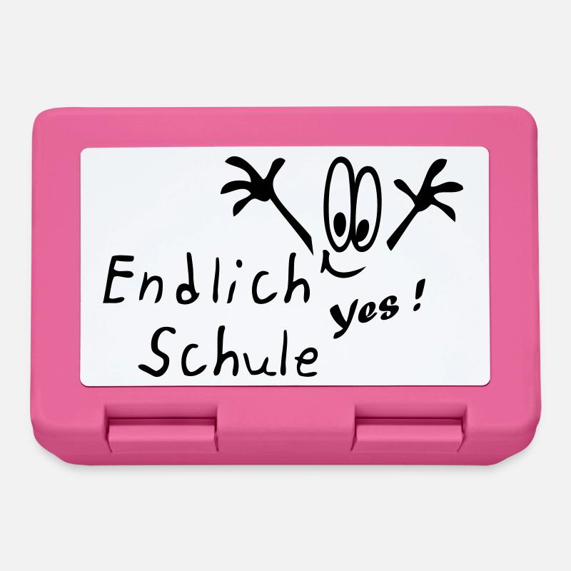 Schule, Schulanfang, Einschulung, Comic - Brotdose - Pink