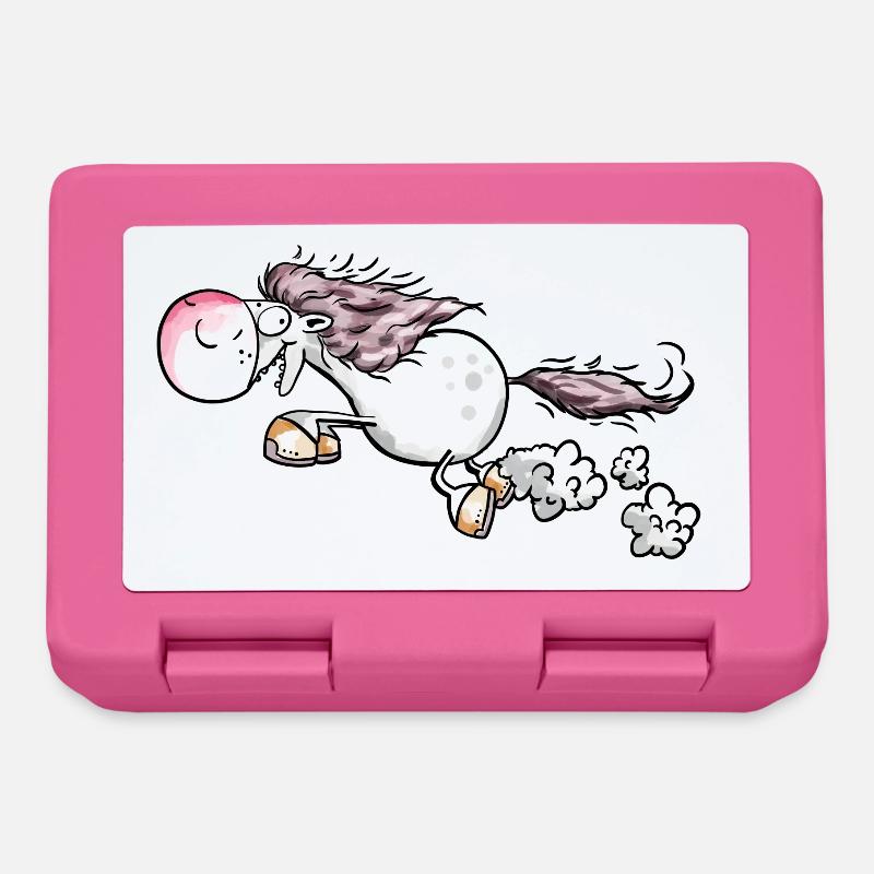 Pferd gibt Vollgas - Brotdose - Pink