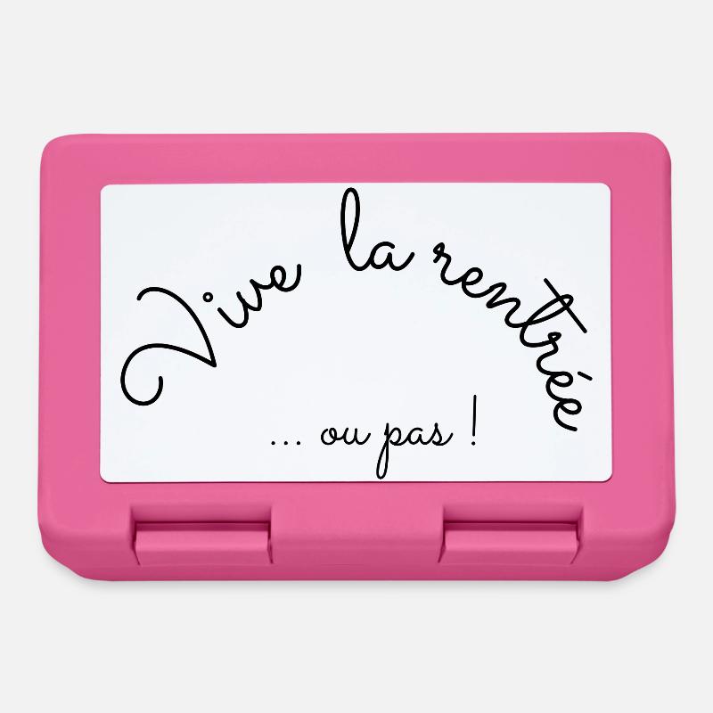 Vive la rentrée - Boîte à goûter - rose