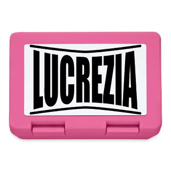 name t-shirt Lucrezia t-shirt gift idea - Lunchbox - pink - Front