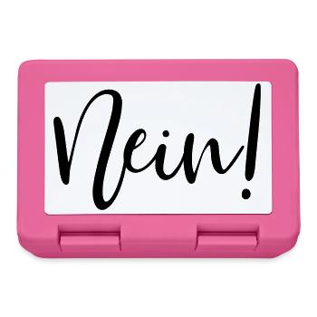 Nein! - Brotdose - Pink - Vorne