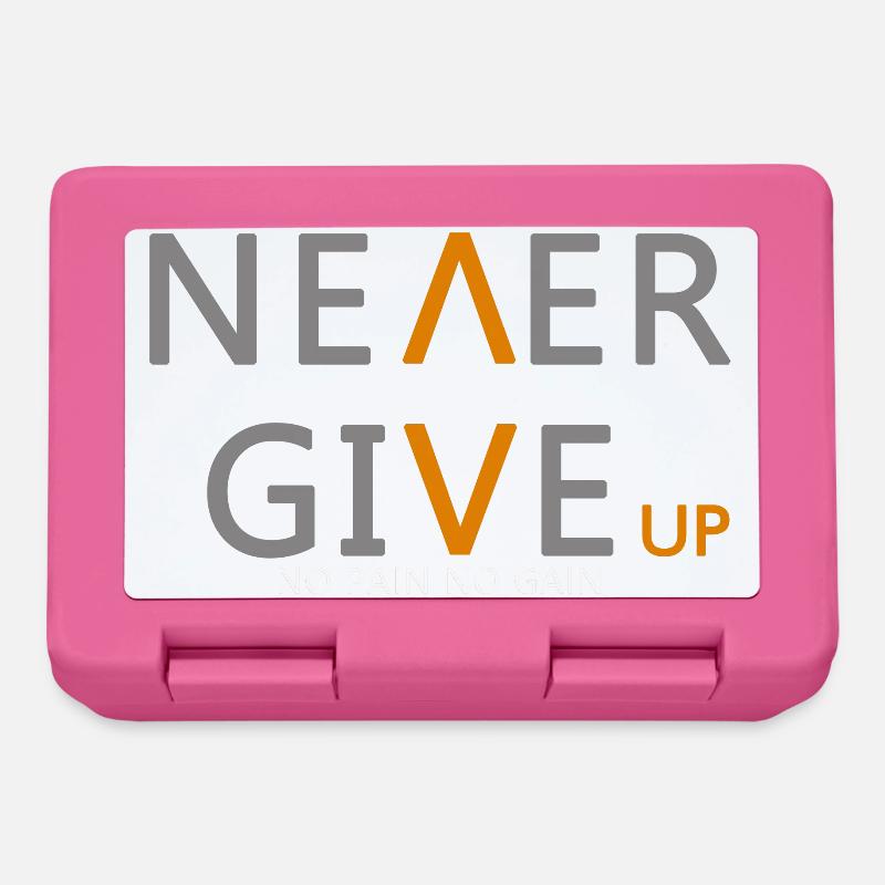 Never give up Incarnez essence de la persévérance - Boîte à goûter - rose