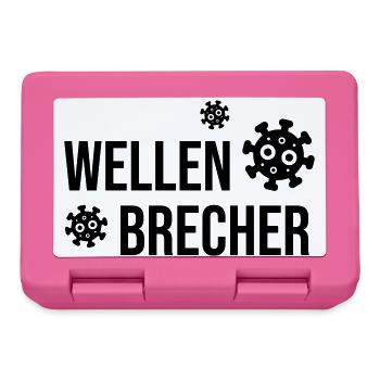 Wellenbrecher - Wort des Jahres 2021 - Brotdose - Pink - Vorne