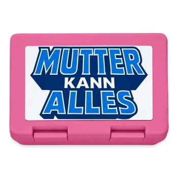 Mother can do everything Motif in blue - Lunchbox - pink - Front