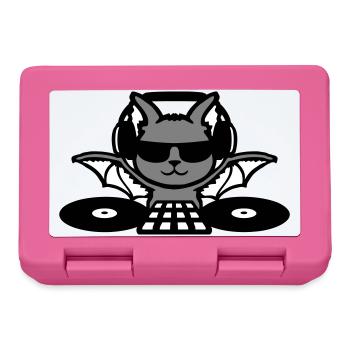DJ Bat Casque Mixeur Fête d’Halloween - Boîte à goûter - rose - Devant