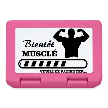 bald muskulös - Brotdose - Pink - Vorne
