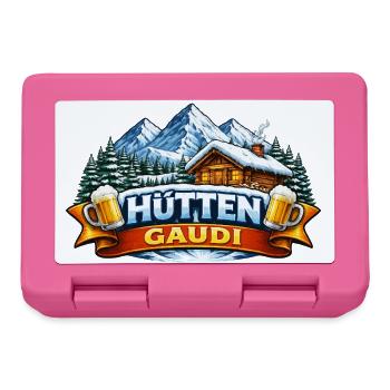 Hüttengaudi Holzhaus, Winterland - Boîte à goûter - rose - Devant