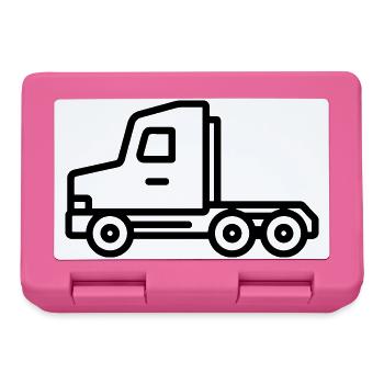 Lkw - Brotdose - Pink - Vorne
