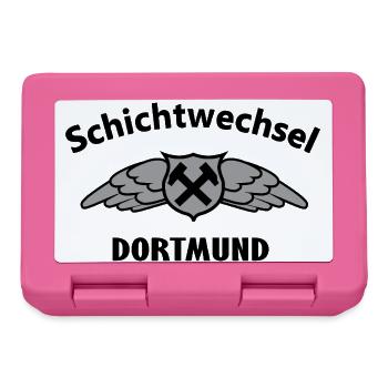 Hammerflügel Dortmund Wappen Emblem - Brotdose - Pink - Vorne