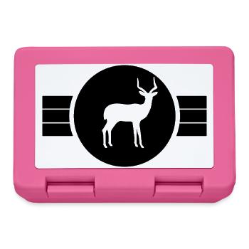 Antilope Silhouette - Brotdose - Pink - Vorne