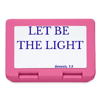 Lasst das Licht sein - Brotdose - Pink - Vorne