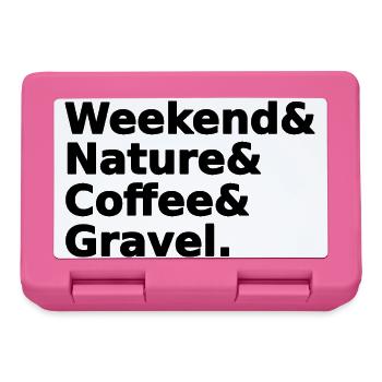 Weekend Nature Coffee Gravel - Brotdose - Pink - Vorne