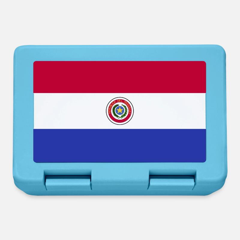 Drapeau national du Paraguay - Boîte à goûter - bleu saphir