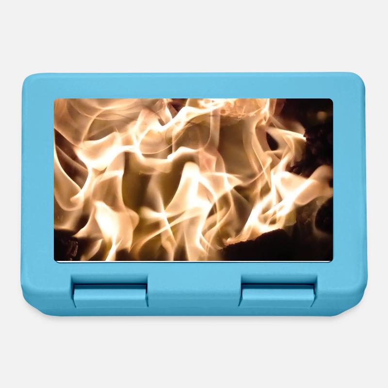 fire - Lunchbox - sapphire blue