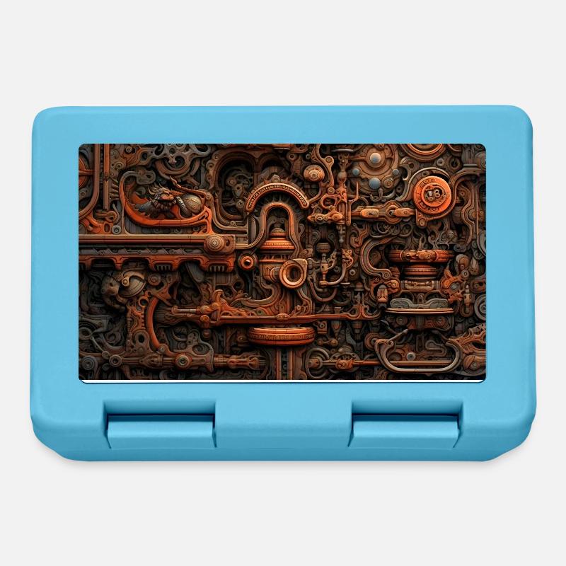 Abstract decorative pattern - Lunchbox - sapphire blue