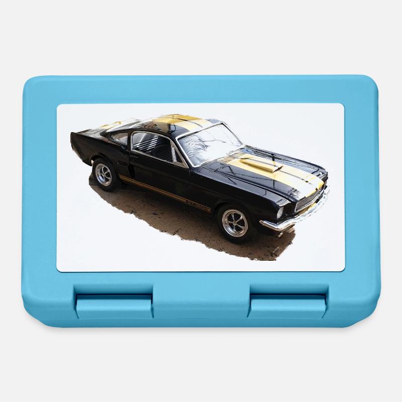 Oldtimer auto - Boîte à goûter - bleu saphir
