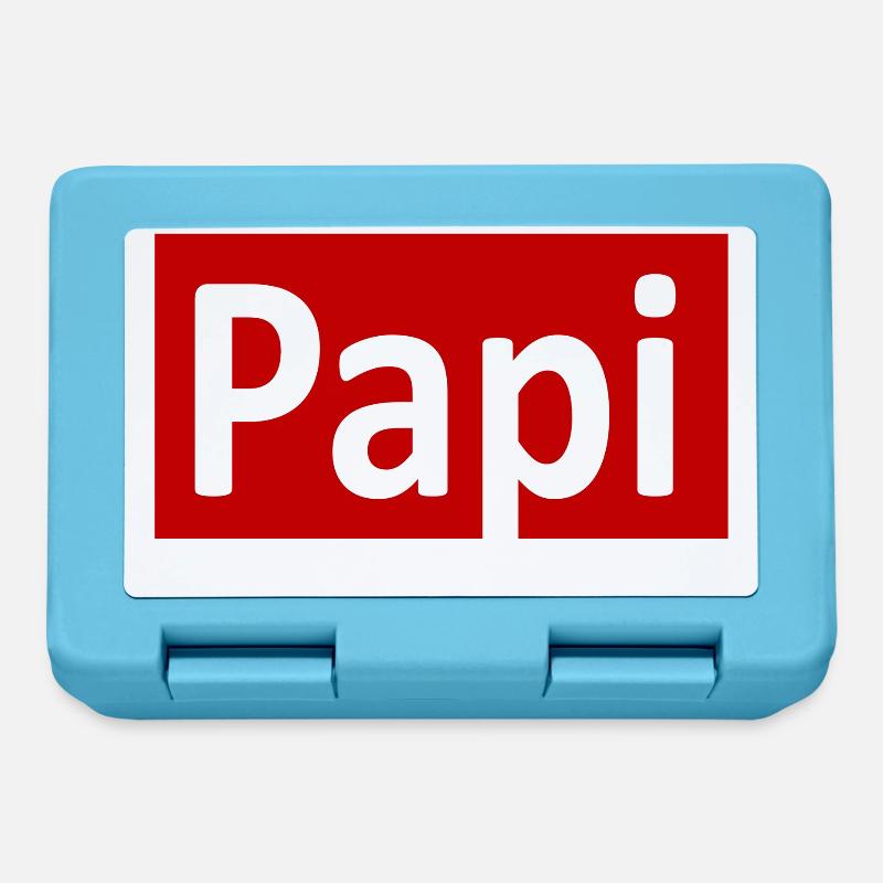 Papi Geschenk idee - Brotdose - Saphirblau