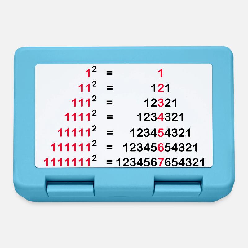 PAYEZ PALINDROME 1x1 HIGH TWO GIFT 1^2 - Boîte à goûter - bleu saphir