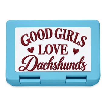 Good Girls Love Dachshunds - Brotdose - Saphirblau - Vorne