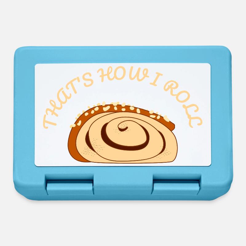 THAT'S HOW I ROLL - Funny Cinnamon Roll - Lunchbox - sapphire blue