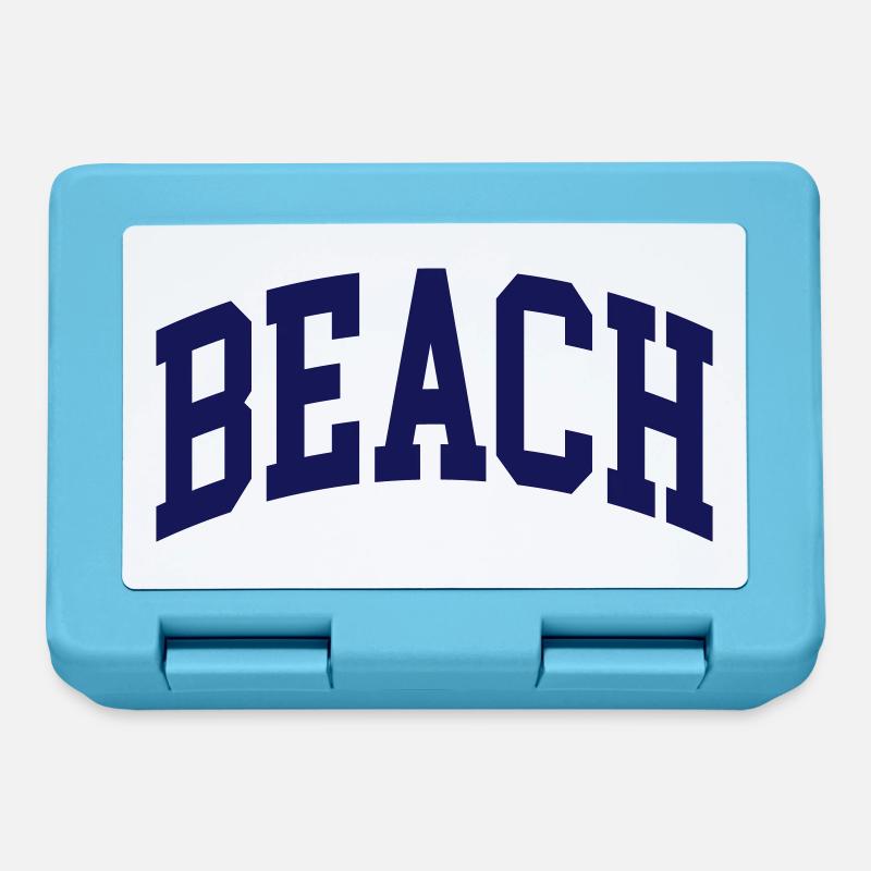 Plage - Boîte à goûter - bleu saphir