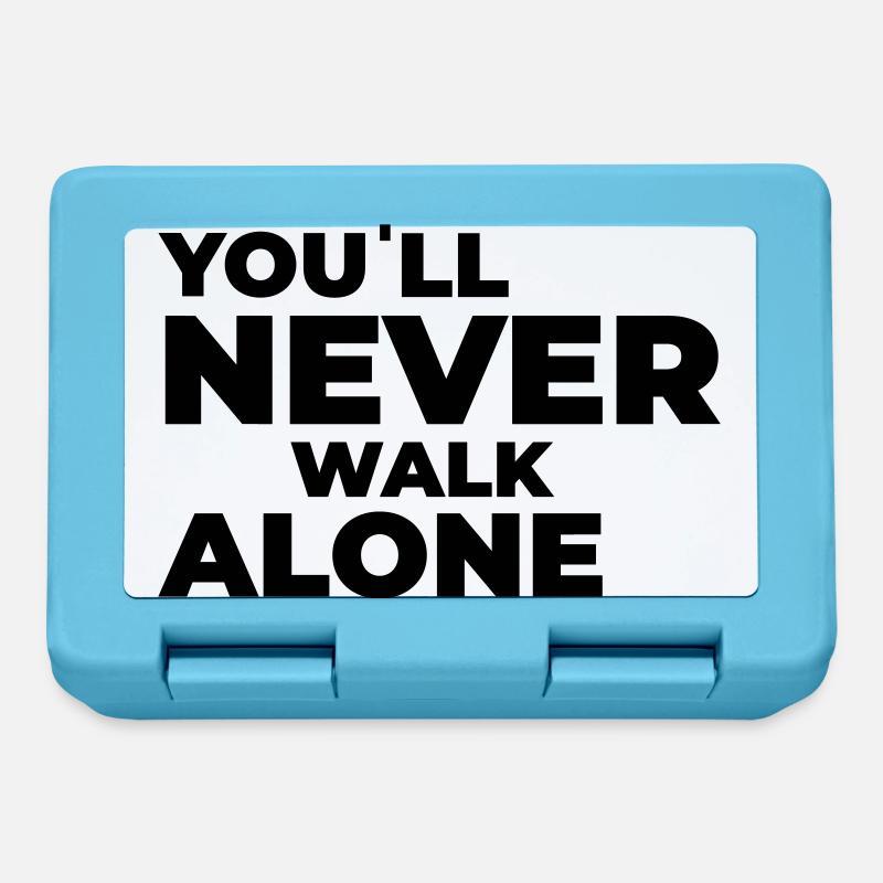 you´ll never walk alone - Print - Brotdose - Saphirblau