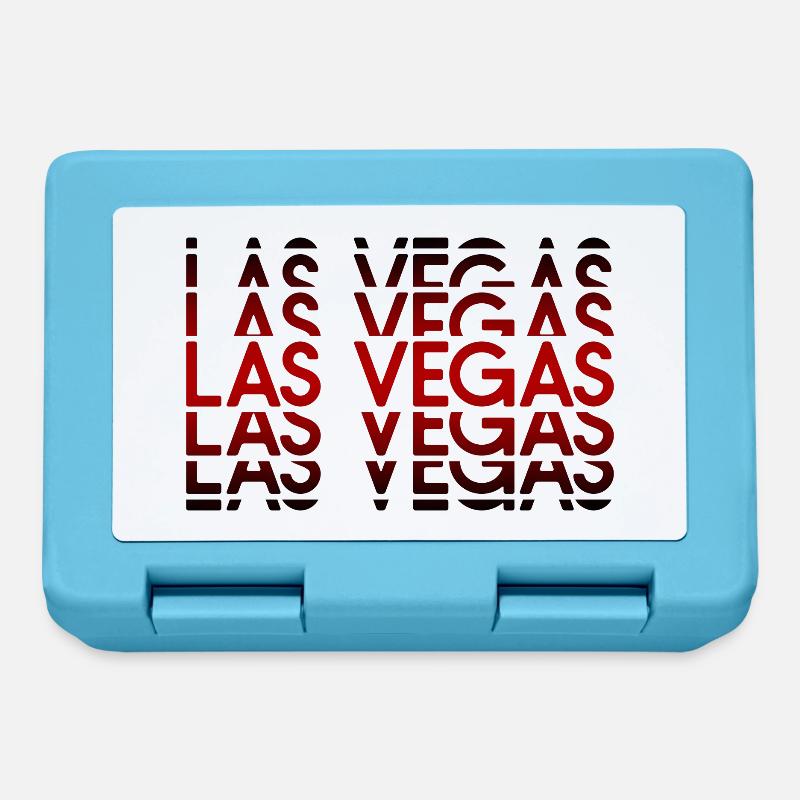 Las Vegas Neon Pattern - Lunchbox - sapphire blue