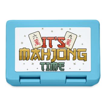 It's Mahjong Time Mahjong Game Social Club - Lunchbox - sapphire blue - Front