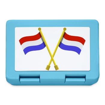 Flagge der Niederlande - Brotdose - Saphirblau - Vorne