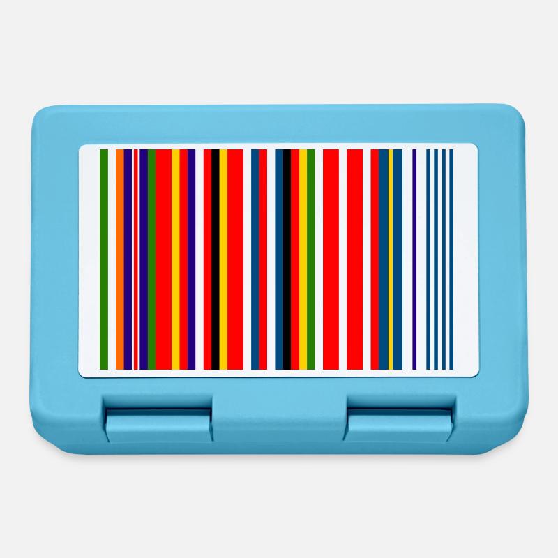 Europe Barcode Flag - Lunchbox - sapphire blue