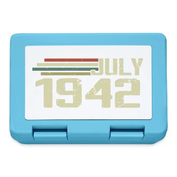 Birthday July 1942 Year 1942 July Year 1942 - Lunchbox - sapphire blue - Front