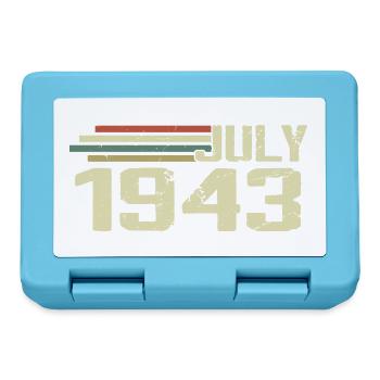 Birthday July 1943 Year 1943 July Year 1943 - Lunchbox - sapphire blue - Front