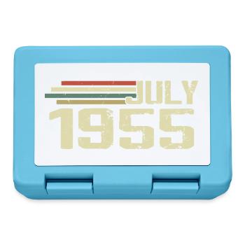 Geburtstag Juli 1955 Jahr 1955 Juli Jahrgang 1955 - Brotdose - Saphirblau - Vorne