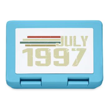 Birthday July 1997 Year 1997 July Vintage 1997 - Lunchbox - sapphire blue - Front
