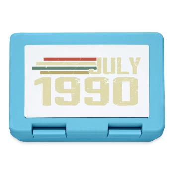 Birthday July 1990 Year 1990 July Year 1990 - Lunchbox - sapphire blue - Front