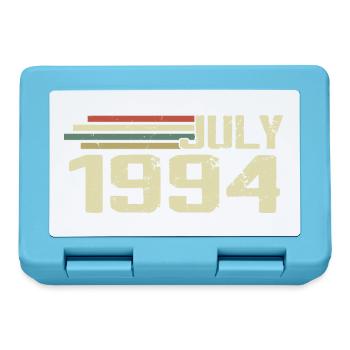 Geburtstag Juli 1994 Jahr 1994 Juli Jahrgang 1994 - Brotdose - Saphirblau - Vorne