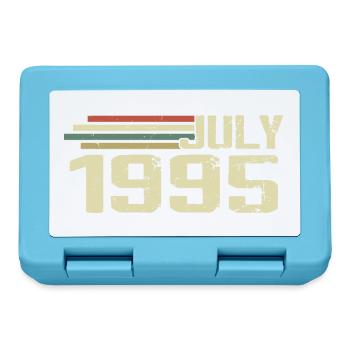 Birthday July 1995 Year 1995 July Vintage 1995 - Lunchbox - sapphire blue - Front