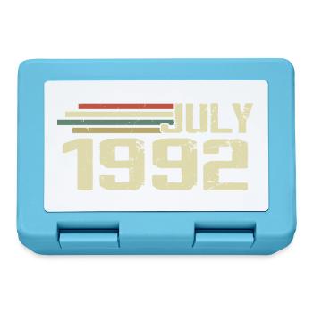Birthday July 1992 Year 1992 July Class of 1992 - Lunchbox - sapphire blue - Front