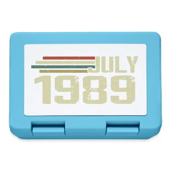 Birthday July 1989 Year 1989 July Year 1989 - Lunchbox - sapphire blue - Front