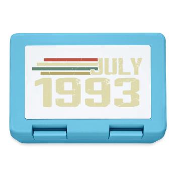 Anniversaire Juillet 1993 Année 1993 Juillet Millésime 1993 - Boîte à goûter - bleu saphir - Devant