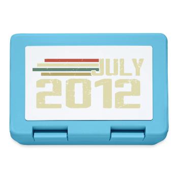 Birthday July 2012 Year 2012 July Year 2012 - Lunchbox - sapphire blue - Front
