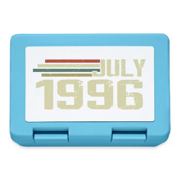 Birthday July 1996 Year 1996 July Vintage 1996 - Lunchbox - sapphire blue - Front